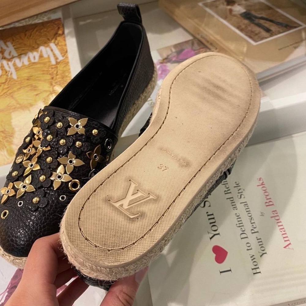 Louis Vuitton Black Tropical Bloom Espadrilles - Picture 3 of 8